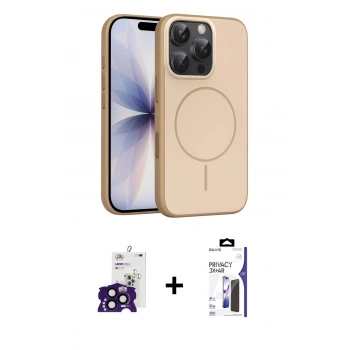MARSİLYAN™- iPhone 16 Pro Max Kılıf Atlas Asil Prime - Siyah Bilvis 3X AR Hayalet Cam Ekran Koruyucu + Bilvis Titan Kamera Lens - SH