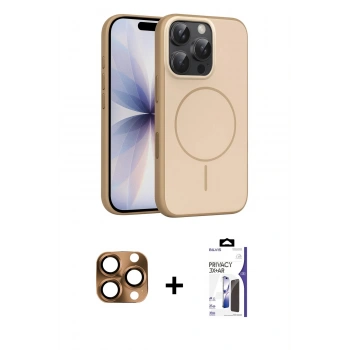 MARSİLYAN™- iPhone 16 Pro Max Kılıf Atlas Asil Prime - Siyah Bilvis 3X AR Hayalet Cam Ekran Koruyucu + Pers Alüminyum Kamera Lens - CLTM