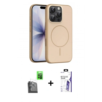 MARSİLYAN™- iPhone 16 Pro Max Kılıf Atlas Asil Prime - Siyah Bilvis 3X AR HD Cam Ekran Koruyucu + Raze Metal Kamera Lens - SH