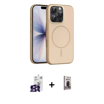 MARSİLYAN™- iPhone 16 Pro Max Kılıf Atlas Asil Prime - Siyah Bilvis Hayalet Cam Ekran Koruyucu + Bilvis Titan Kamera Lens - TMGI