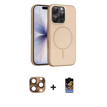 MARSİLYAN™- iPhone 16 Pro Max Kılıf Atlas Asil Prime - Siyah Buffer Hayalet Cam Ekran Koruyucu + Pers Alüminyum Kamera Lens - CLTM