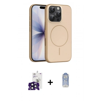 MARSİLYAN™- iPhone 16 Pro Max Kılıf Atlas Asil Prime - Siyah Joko Magic 5D Cam + Bilvis Titan Kamera Lens - SH