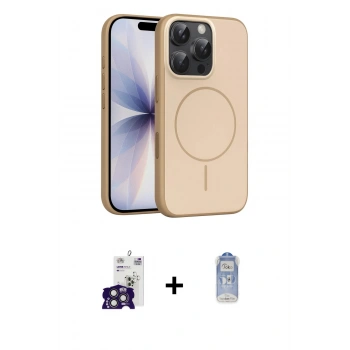 MARSİLYAN™- iPhone 16 Pro Max Kılıf Atlas Asil Prime - Siyah Joko Magic 5D Cam + Bilvis Titan Kamera Lens - TMGI