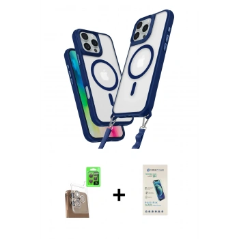 MARSİLYAN™- iPhone 16 Pro Max Kılıf Atlas Doku Koleksiyonu - Şeffaf Pasifik Cam Ekran Koruyucu + Raze Metal Kamera Lens - CLTM