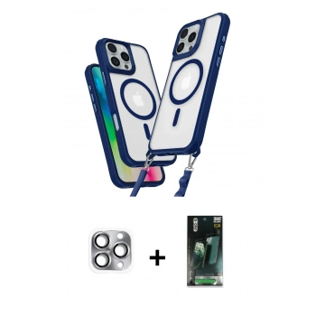MARSİLYAN™- iPhone 16 Pro Max Kılıf Atlas Doku Koleksiyonu - Siyah 360 Mat Full Body Arka Koruyucu + Pers Alüminyum Kamera Lens - GI
