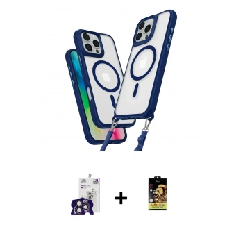 MARSİLYAN™- iPhone 16 Pro Max Kılıf Atlas Doku Koleksiyonu - Siyah Buffer Cam Ekran Koruyucu + Bilvis Titan Kamera Lens - TMGI
