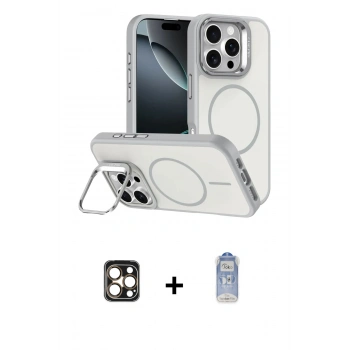 MARSİLYAN™- iPhone 16 Pro Max Kılıf Çekirdek Klasik - Siyah Joko Magic 5D Cam + PVD Metal Kamera Lens - GD