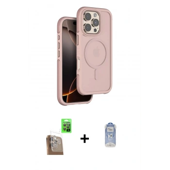 MARSİLYAN™- iPhone 16 Pro Max Kılıf Çekirdek Minimal Prime - Siyah Joko Magic 5D Cam + Raze Metal Kamera Lens - CLTM