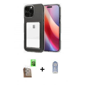MARSİLYAN™- iPhone 16 Pro Max Kılıf Doruk Klasik Koleksiyonu - Siyah Joko Magic 5D Cam + Raze Metal Kamera Lens - CLTM