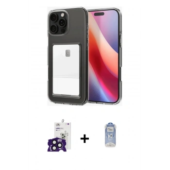 MARSİLYAN™- iPhone 16 Pro Max Kılıf Doruk Klasik Koleksiyonu - Siyah Joko Magic 5D Cam + Bilvis Titan Kamera Lens - SH