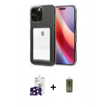 MARSİLYAN™- iPhone 16 Pro Max Kılıf Doruk Klasik Koleksiyonu - Siyah Joko Magic 5D Hayalet Cam + Bilvis Titan Kamera Lens - SH