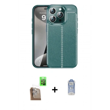 MARSİLYAN™- iPhone 16 Pro Max Kılıf Doruk Klasik Özel Seri - Siyah Joko Magic 5D Cam + Raze Metal Kamera Lens - CLTM