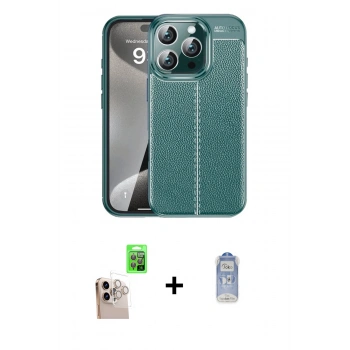 MARSİLYAN™- iPhone 16 Pro Max Kılıf Doruk Klasik Özel Seri - Siyah Joko Magic 5D Cam + Raze Metal Kamera Lens - NLGY