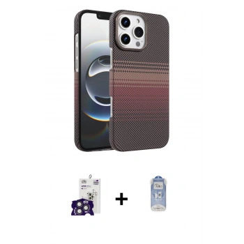 MARSİLYAN™- iPhone 16 Pro Max Kılıf Doruk Serisi - Siyah Joko Magic 5D Cam + Bilvis Titan Kamera Lens - TMGI