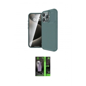 MARSİLYAN™- iPhone 16 Pro Max Kılıf Eksen Form Prime - Şeffaf 360 Full Body Arka Koruyucu