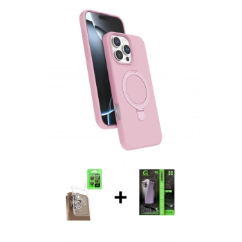 MARSİLYAN™- iPhone 16 Pro Max Kılıf İz Işık Koleksiyonu - Şeffaf 360 Full Body Arka Koruyucu + Raze Metal Kamera Lens - CLTM