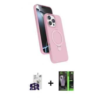 MARSİLYAN™- iPhone 16 Pro Max Kılıf İz Işık Koleksiyonu - Şeffaf 360 Full Body Arka Koruyucu + Bilvis Titan Kamera Lens - TMGI