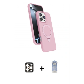 MARSİLYAN™- iPhone 16 Pro Max Kılıf İz Işık Koleksiyonu - Siyah Joko Magic 5D Cam + PVD Metal Kamera Lens - GD
