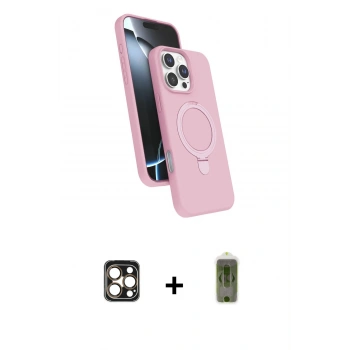 MARSİLYAN™- iPhone 16 Pro Max Kılıf İz Işık Koleksiyonu - Siyah Joko Magic 5D Hayalet Cam + PVD Metal Kamera Lens - GD