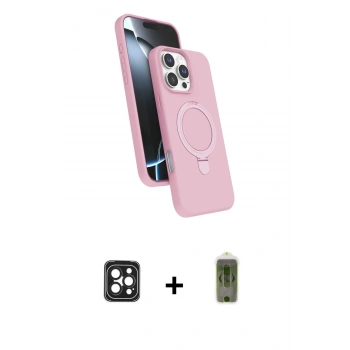 MARSİLYAN™- iPhone 16 Pro Max Kılıf İz Işık Koleksiyonu - Siyah Joko Magic 5D Hayalet Cam + PVD Metal Kamera Lens - SH