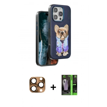 MARSİLYAN™- iPhone 16 Pro Max Kılıf İz Minimal Koleksiyonu - Şeffaf 360 Full Body Arka Koruyucu + Pers Alüminyum Kamera Lens - CLTM
