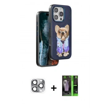 MARSİLYAN™- iPhone 16 Pro Max Kılıf İz Minimal Koleksiyonu - Şeffaf 360 Full Body Arka Koruyucu + Pers Alüminyum Kamera Lens - GI