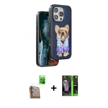 MARSİLYAN™- iPhone 16 Pro Max Kılıf İz Minimal Koleksiyonu - Şeffaf 360 Full Body Arka Koruyucu + Raze Metal Kamera Lens - CLTM