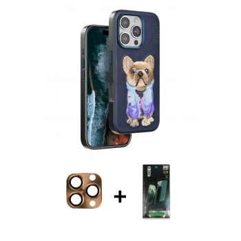 MARSİLYAN™- iPhone 16 Pro Max Kılıf İz Minimal Koleksiyonu - Siyah 360 Mat Full Body Arka Koruyucu + Pers Alüminyum Kamera Lens - CLTM