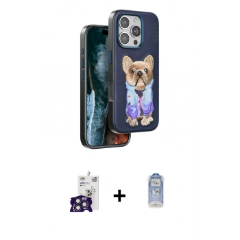 MARSİLYAN™- iPhone 16 Pro Max Kılıf İz Minimal Koleksiyonu - Siyah Joko Magic 5D Cam + Bilvis Titan Kamera Lens - TMGI
