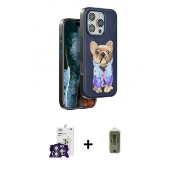 MARSİLYAN™- iPhone 16 Pro Max Kılıf İz Minimal Koleksiyonu - Siyah Joko Magic 5D Hayalet Cam + Bilvis Titan Kamera Lens - GS