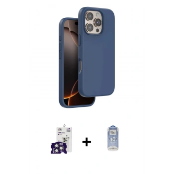MARSİLYAN™- iPhone 16 Pro Max Kılıf Kıvılcım Çizgi Serisi - Siyah Joko Magic 5D Cam + Bilvis Titan Kamera Lens - TMGI