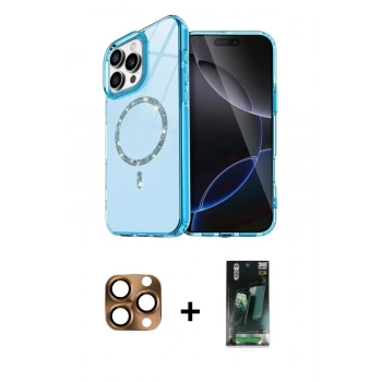 MARSİLYAN™- iPhone 16 Pro Max Kılıf Kıvılcım Form Prime - Siyah 360 Mat Full Body Arka Koruyucu + Pers Alüminyum Kamera Lens - CLTM