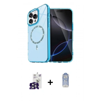 MARSİLYAN™- iPhone 16 Pro Max Kılıf Kıvılcım Form Prime - Siyah Joko Magic 5D Cam + Bilvis Titan Kamera Lens - TMGI