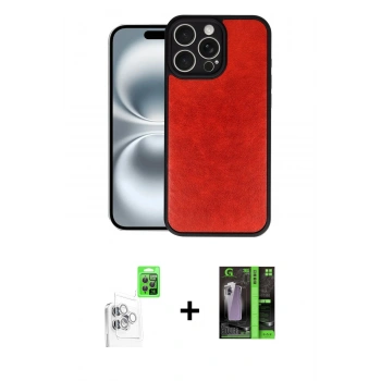 MARSİLYAN™- iPhone 16 Pro Max Kılıf Kıvılcım Işık Serisi - Şeffaf 360 Full Body Arka Koruyucu + Raze Metal Kamera Lens - BZ
