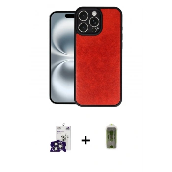 MARSİLYAN™- iPhone 16 Pro Max Kılıf Kıvılcım Işık Serisi - Siyah Joko Magic 5D Hayalet Cam + Bilvis Titan Kamera Lens - TMGI