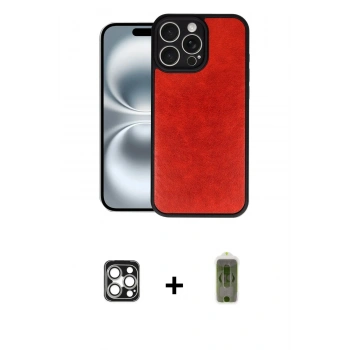 MARSİLYAN™- iPhone 16 Pro Max Kılıf Kıvılcım Işık Serisi - Siyah Joko Magic 5D Hayalet Cam + PVD Metal Kamera Lens - GS