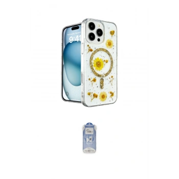 MARSİLYAN™- iPhone 16 Pro Max Kılıf Kozmos Doku - Siyah Joko Magic 5D Cam