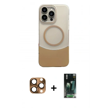 MARSİLYAN™- iPhone 16 Pro Max Kılıf Kozmos Form Özel Seri - Siyah 360 Mat Full Body Arka Koruyucu + Pers Alüminyum Kamera Lens - CLTM