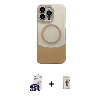 MARSİLYAN™- iPhone 16 Pro Max Kılıf Kozmos Form Özel Seri - Siyah Bilvis 3D Cam Ekran Koruyucu + Bilvis Titan Kamera Lens - TMGI