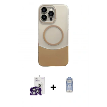 MARSİLYAN™- iPhone 16 Pro Max Kılıf Kozmos Form Özel Seri - Siyah Joko Magic 5D Cam + Bilvis Titan Kamera Lens - GS