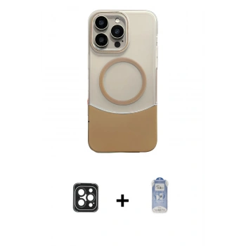 MARSİLYAN™- iPhone 16 Pro Max Kılıf Kozmos Form Özel Seri - Siyah Joko Magic 5D Cam + PVD Metal Kamera Lens - SH