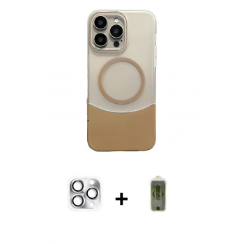 MARSİLYAN™- iPhone 16 Pro Max Kılıf Kozmos Form Özel Seri - Siyah Joko Magic 5D Hayalet Cam + Pers Alüminyum Kamera Lens - GS