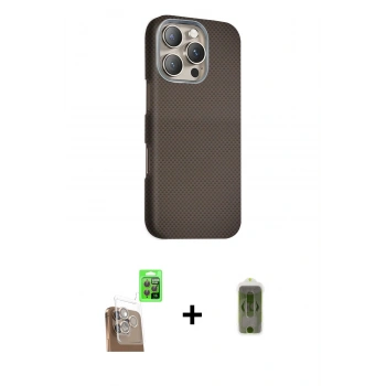 MARSİLYAN™- iPhone 16 Pro Max Kılıf Kozmos Klasik Prime - Siyah Joko Magic 5D Hayalet Cam + Raze Metal Kamera Lens - CLTM