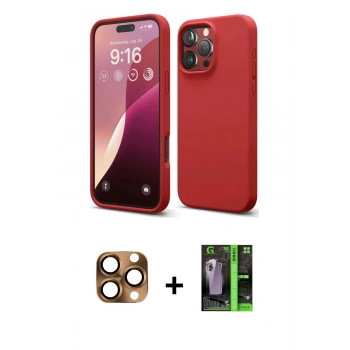 MARSİLYAN™- iPhone 16 Pro Max Kılıf Kozmos Yansıma Özel Seri - Şeffaf 360 Full Body Arka Koruyucu + Pers Alüminyum Kamera Lens - CLTM