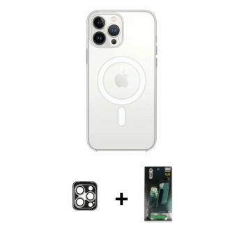 MARSİLYAN™- iPhone 16 Pro Max Kılıf Kutup Klasik Serisi - Siyah 360 Mat Full Body Arka Koruyucu + PVD Metal Kamera Lens - GS