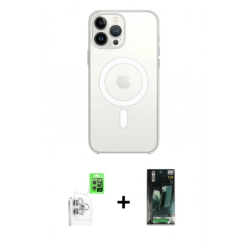 MARSİLYAN™- iPhone 16 Pro Max Kılıf Kutup Klasik Serisi - Siyah 360 Mat Full Body Arka Koruyucu + Raze Metal Kamera Lens - BZ