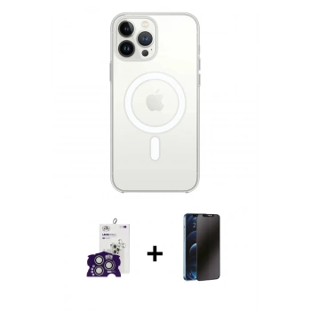 MARSİLYAN™- iPhone 16 Pro Max Kılıf Kutup Klasik Serisi - Siyah 3D Antistatik Hayalet Cam Ekran Koruyucu + Bilvis Titan Kamera Lens - GS
