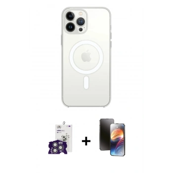 MARSİLYAN™- iPhone 16 Pro Max Kılıf Kutup Klasik Serisi - Siyah 3D Antistatik Mat Seramik Nano Ekran Koruyucu + Bilvis Titan Kamera Lens - GS