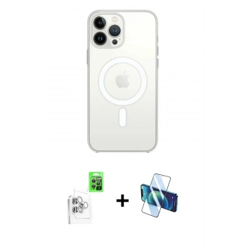 MARSİLYAN™- iPhone 16 Pro Max Kılıf Kutup Klasik Serisi - Siyah 3D Antistatik Seramik Nano Ekran Koruyucu + Raze Metal Kamera Lens - BZ