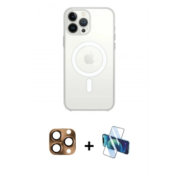MARSİLYAN™- iPhone 16 Pro Max Kılıf Kutup Klasik Serisi - Siyah 3D Antistatik Seramik Nano Ekran Koruyucu + Pers Alüminyum Kamera Lens - CLTM